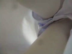 Nurse from local hospital flashes her upskirt on my hidden webcam